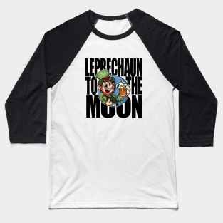 Leprechaun Token - LEP - Black - TO THE MOON Baseball T-Shirt
